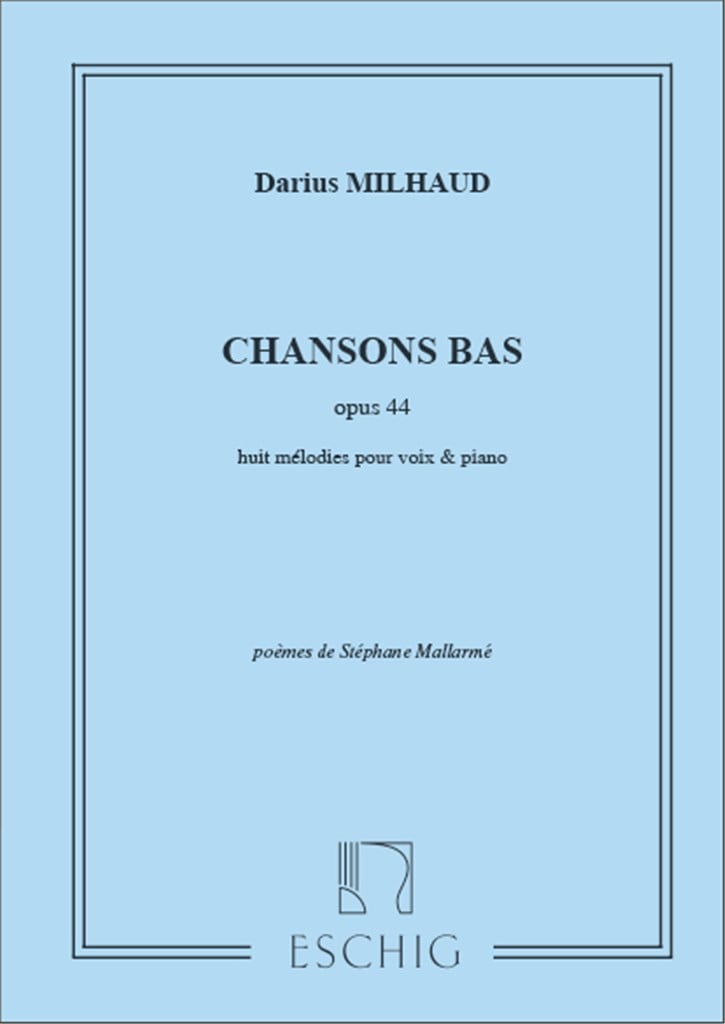 Chansons Bas Chant-Piano